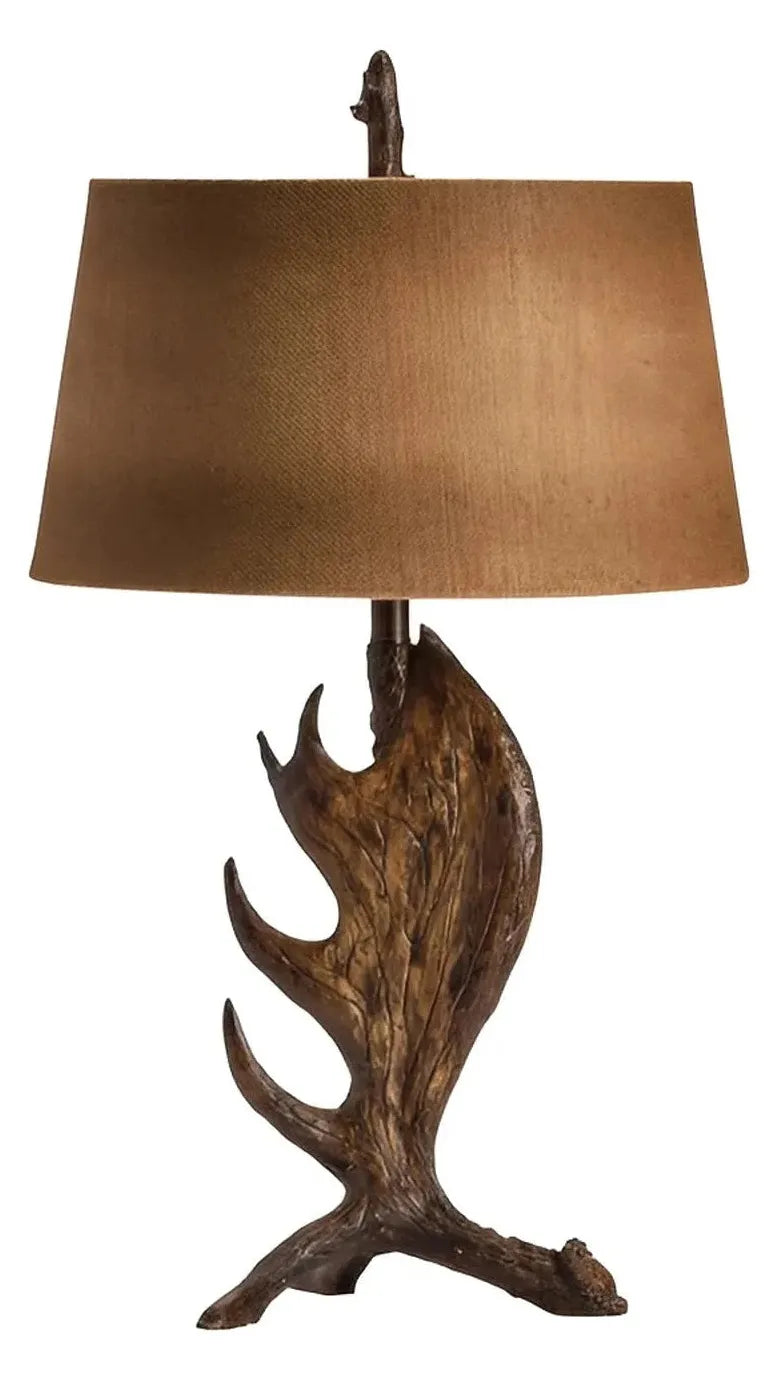 Moose Antler of Willow Springs Table Lamps (2-Pack), Brown, Rustic