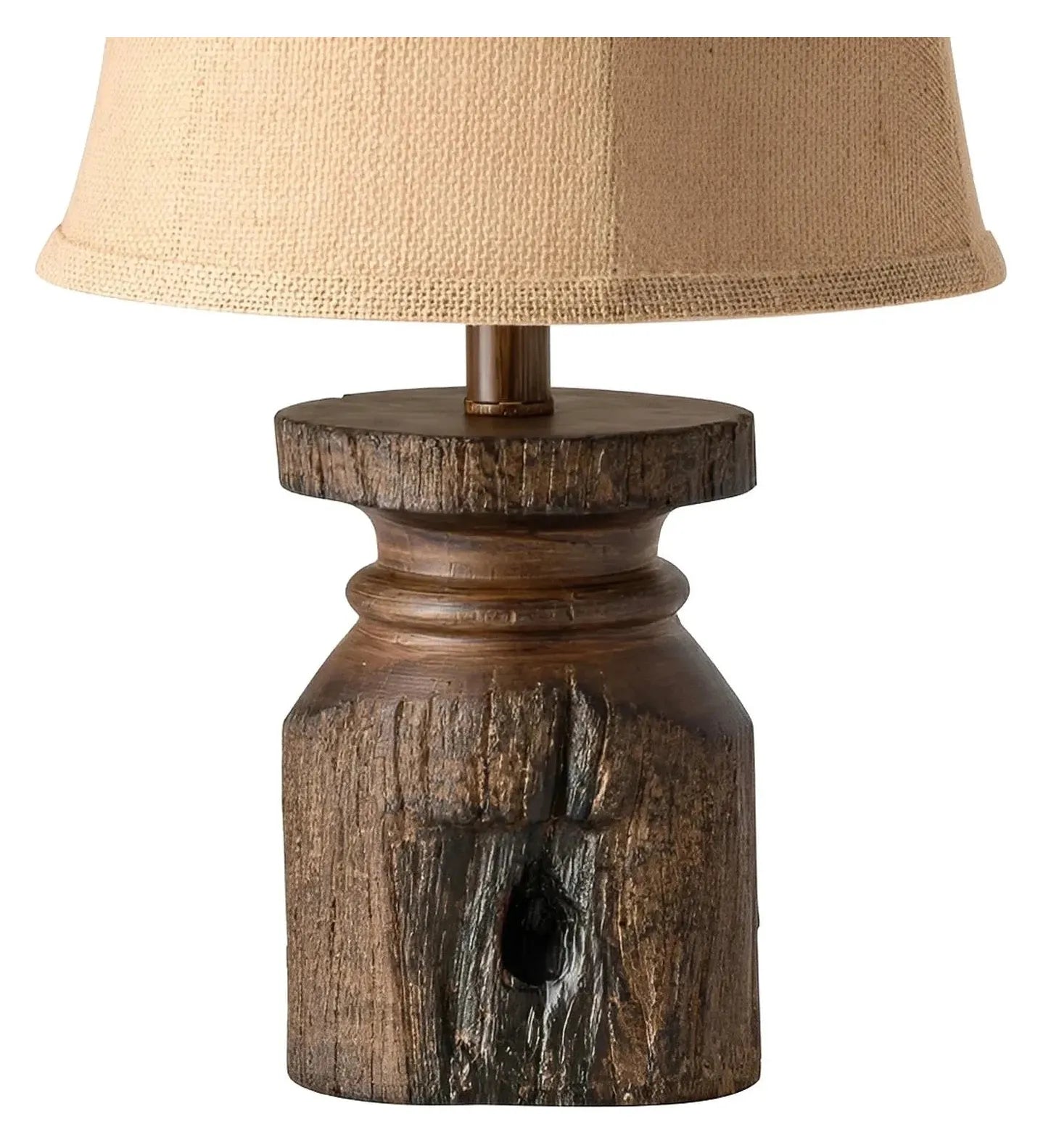 Natural Tree Trunk Birdhouse Table Lamps (2-Pack), Brown, Rustic