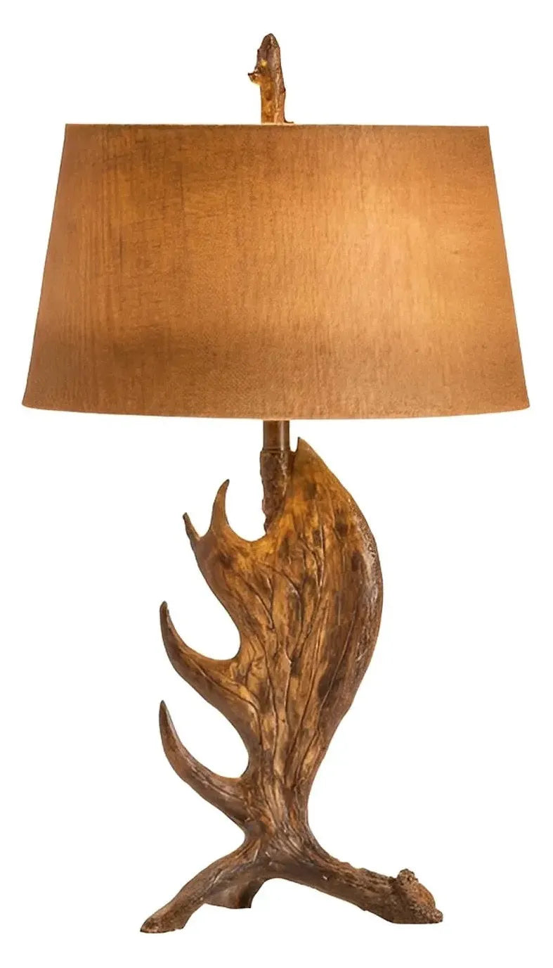 Moose Antler of Willow Springs Table Lamps (2-Pack), Brown, Rustic