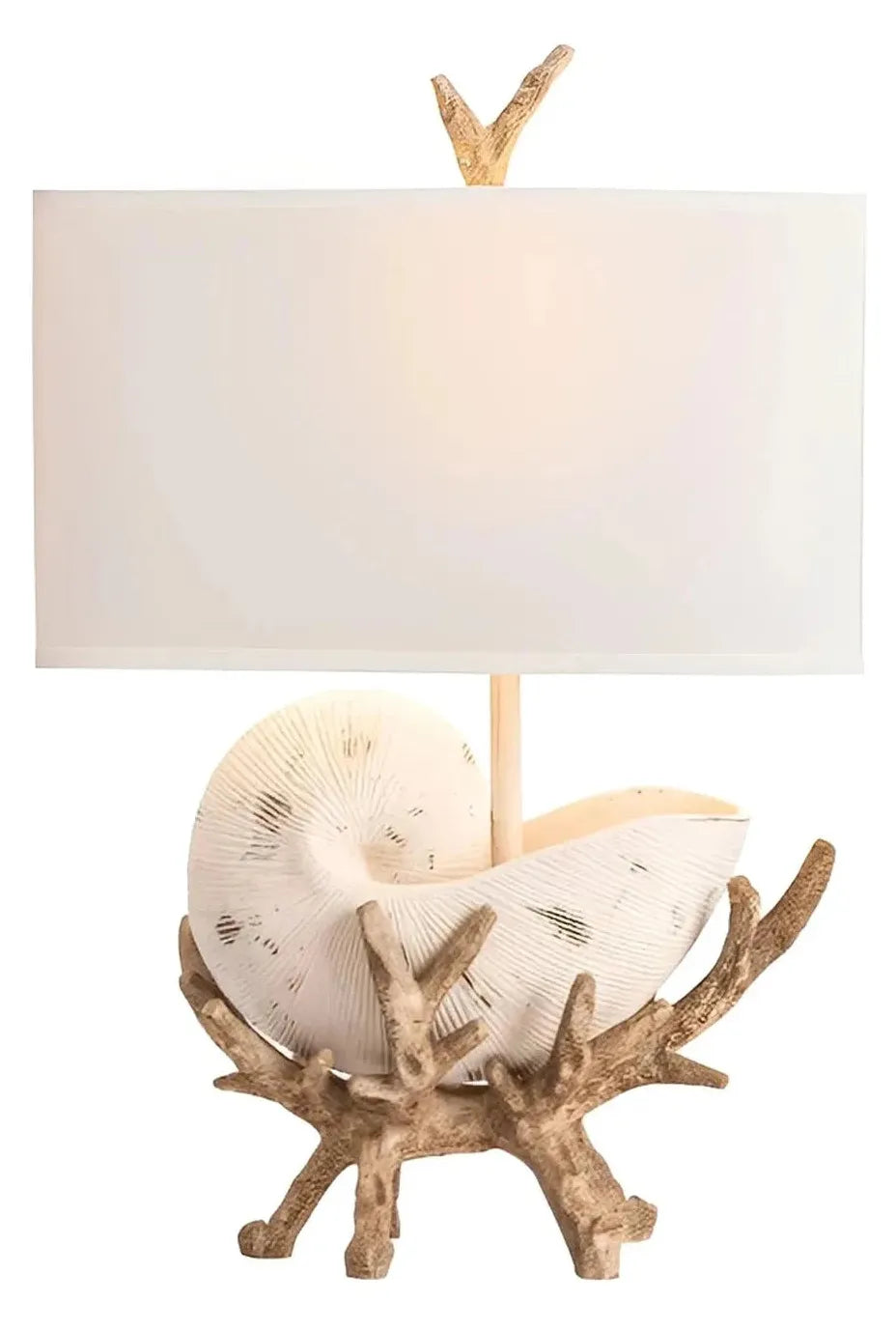 Coastal Charm Seashell and Coral Table Lamps (2-Pack)