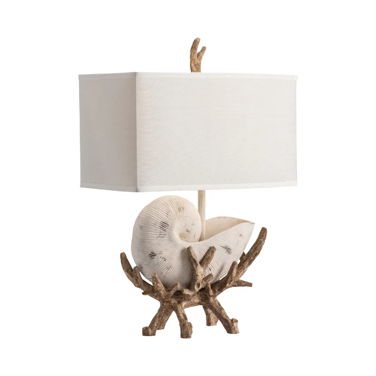 Coastal Charm Seashell and Coral Table Lamps (2-Pack)