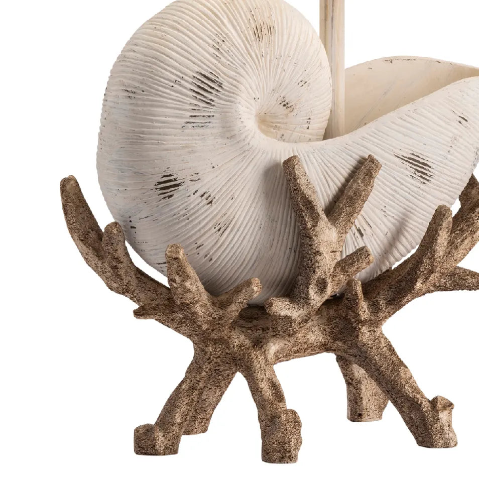 Coastal Charm Seashell and Coral Table Lamps (2-Pack)
