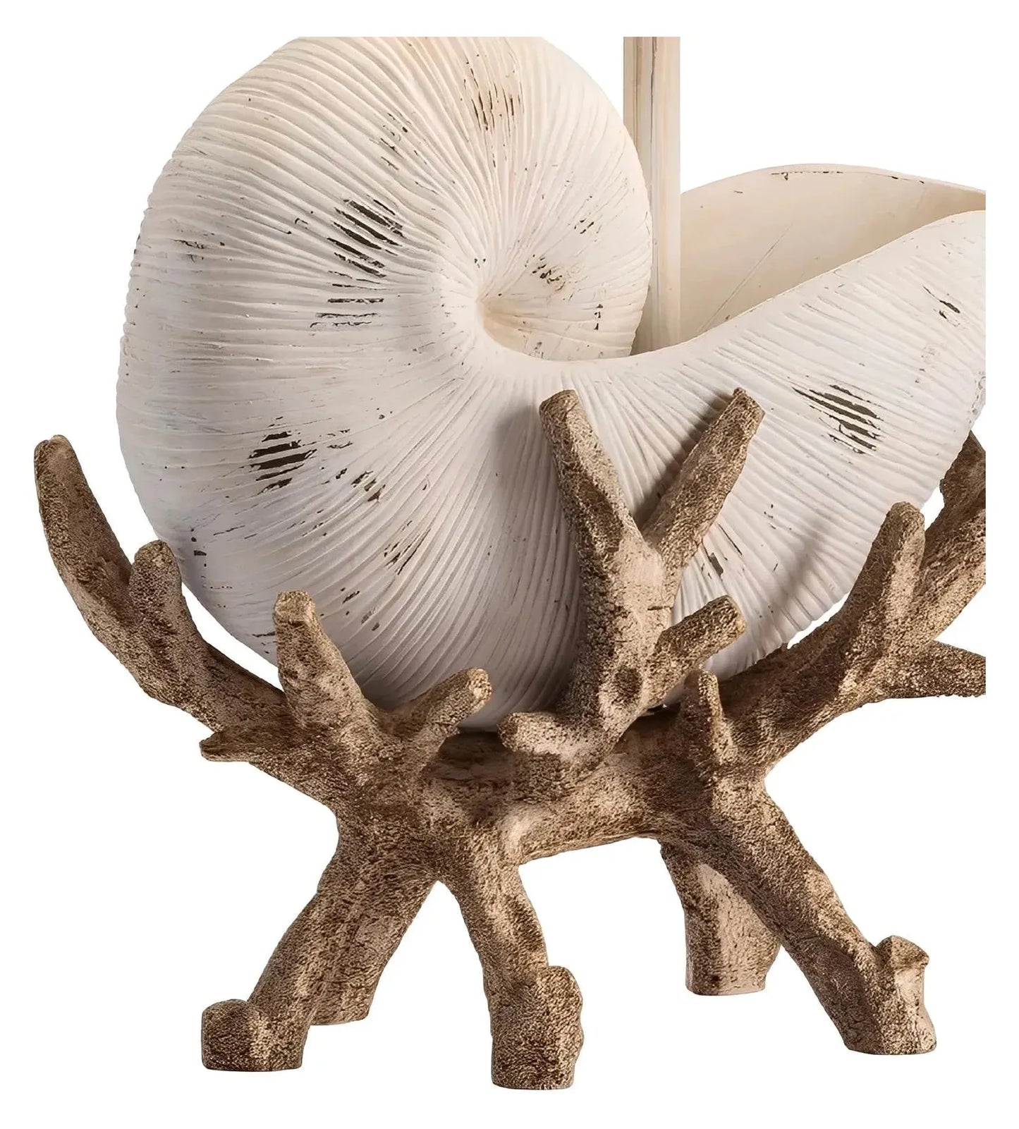 Coastal Charm Seashell and Coral Table Lamps (2-Pack)