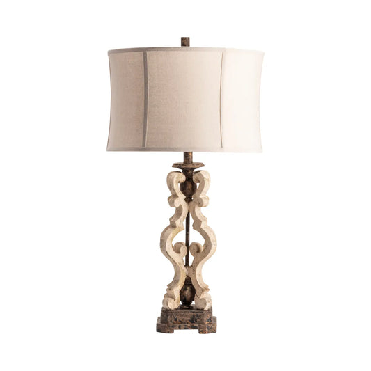Wezen of Montpelier Table Lamps (2-Pack), Beige, Traditional