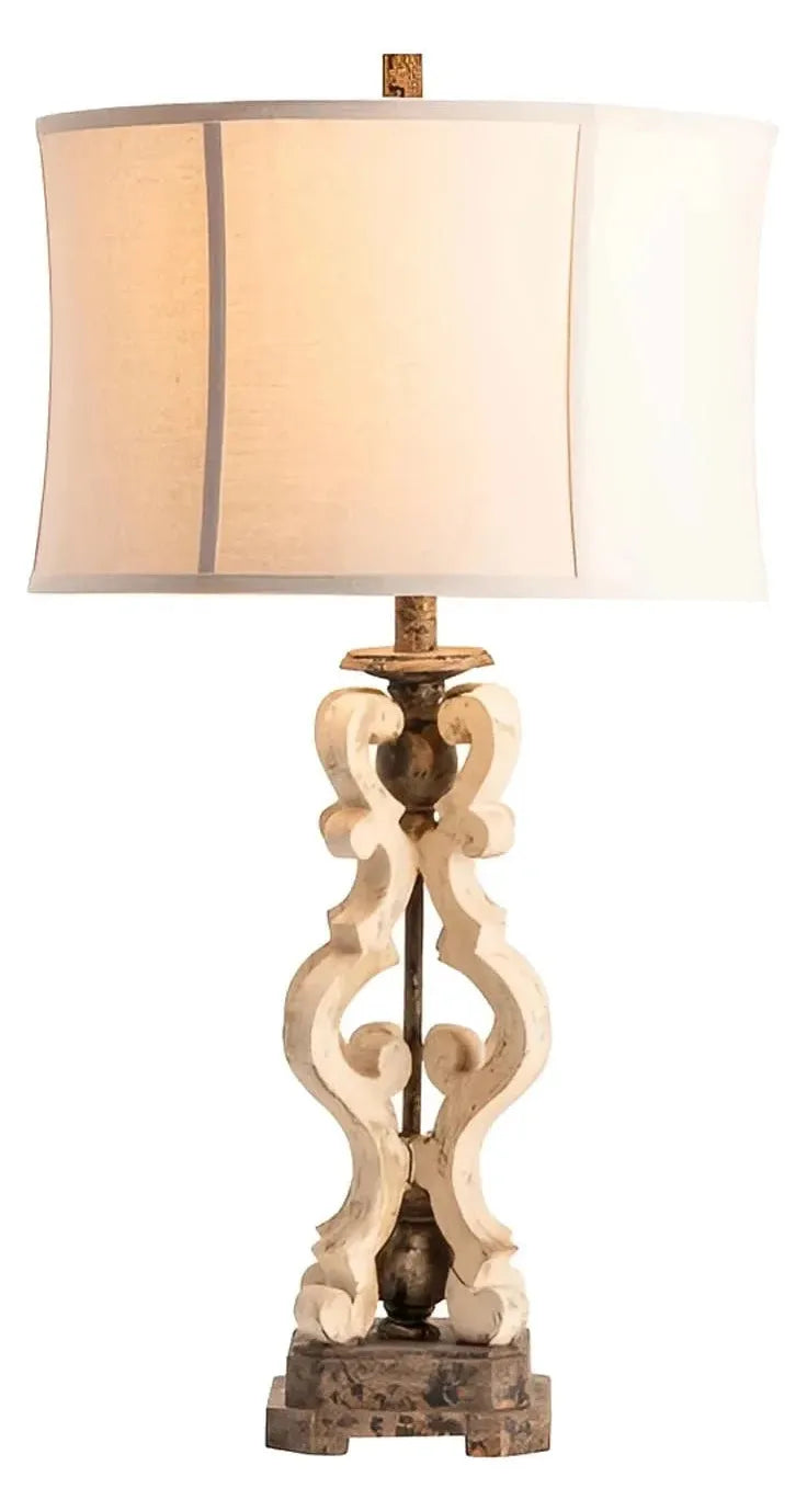 Wezen of Montpelier Table Lamps (2-Pack), Beige, Traditional