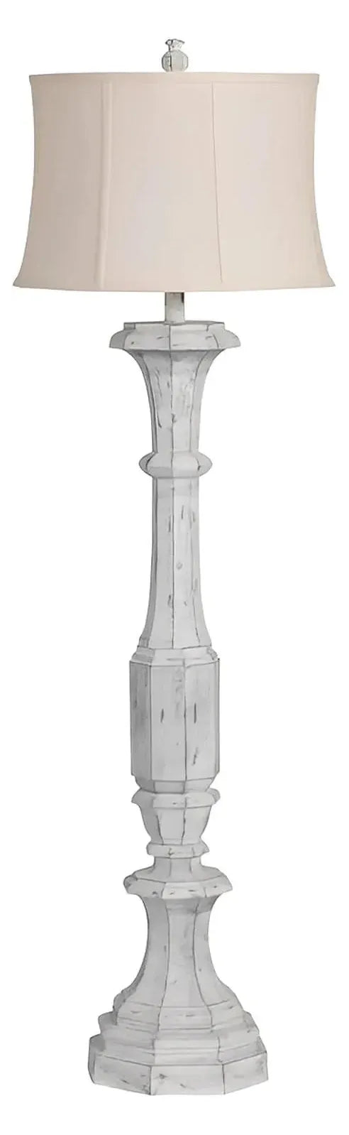 Izar of Burlington Bay Floor Lamp, White, Traditional