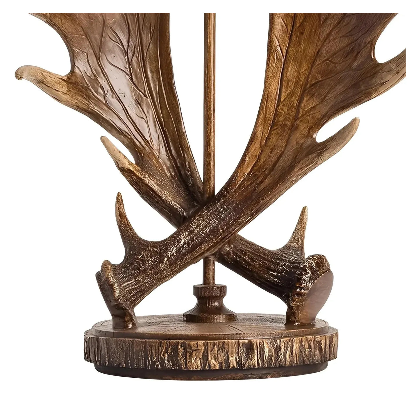 Oakridge Moose Antlers Table Lamps (2-Pack), Brown, Rustic