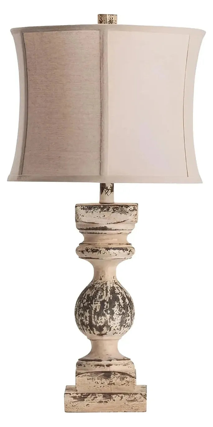 Sargas of Rosemont Table Lamps (2-Pack), White, Rustic