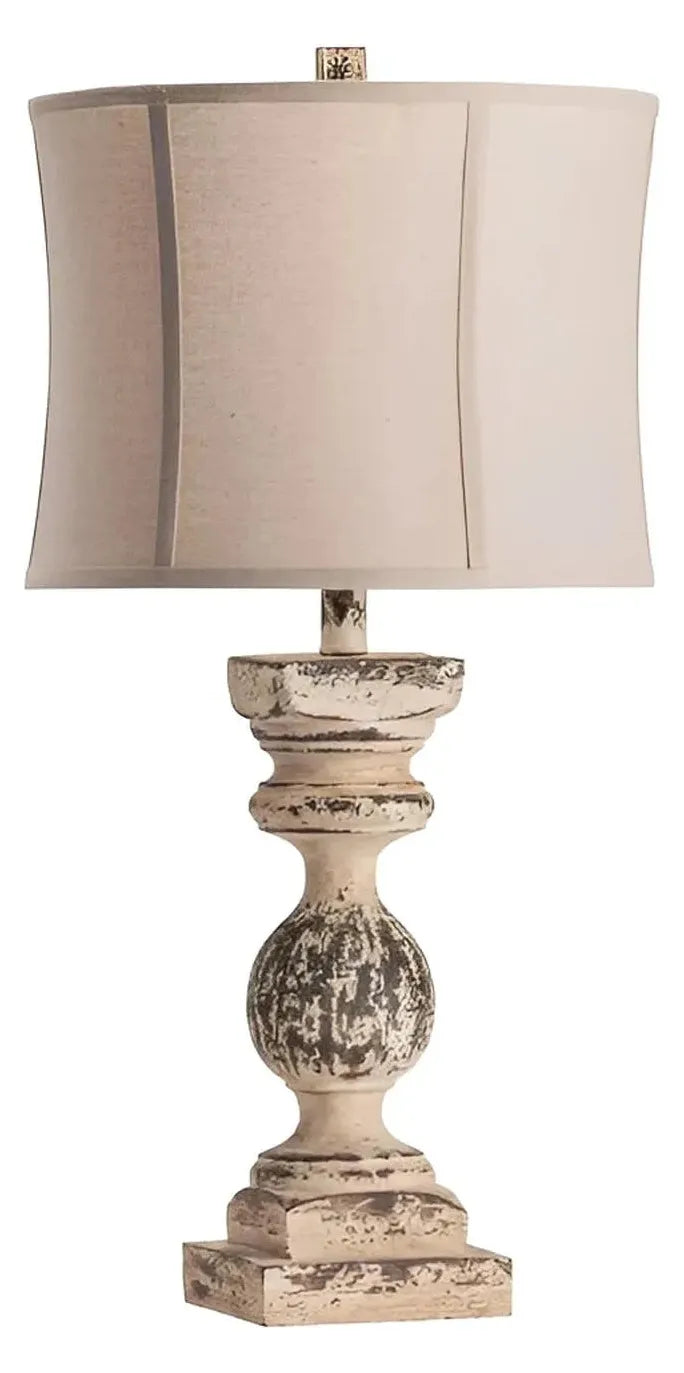 Sargas of Rosemont Table Lamps (2-Pack), White, Rustic