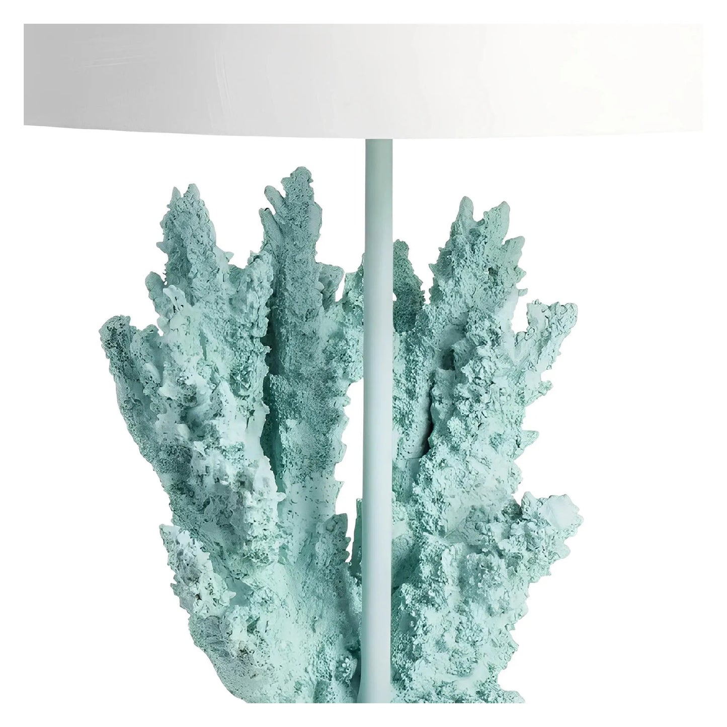 Seaside Turquoise Blue Coral Table Lamps (2-Pack), Coastal