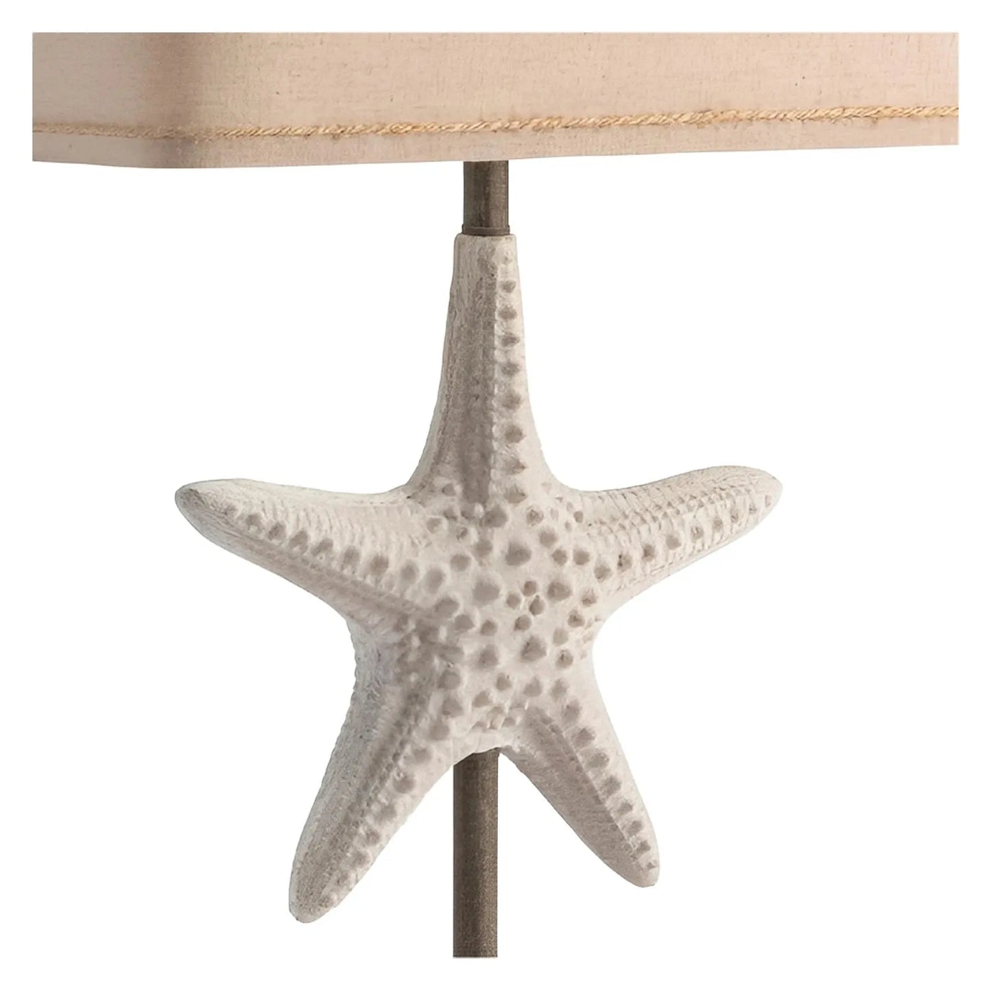Starfish of Seaside Table Lamps (2-Pack), White, Coastal