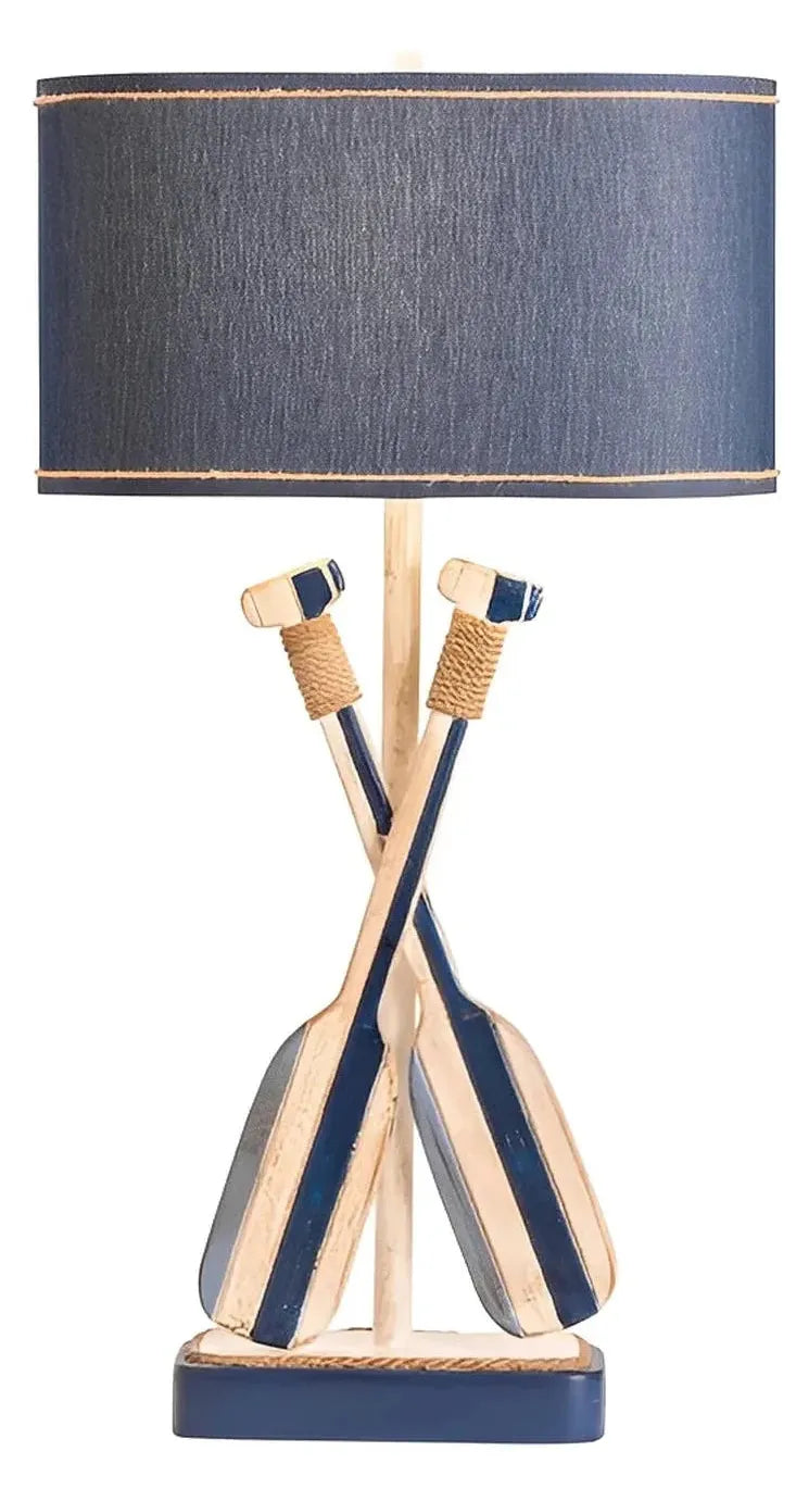 Nantucket Paddles Table Lamps (2-Pack), Blue, Coastal