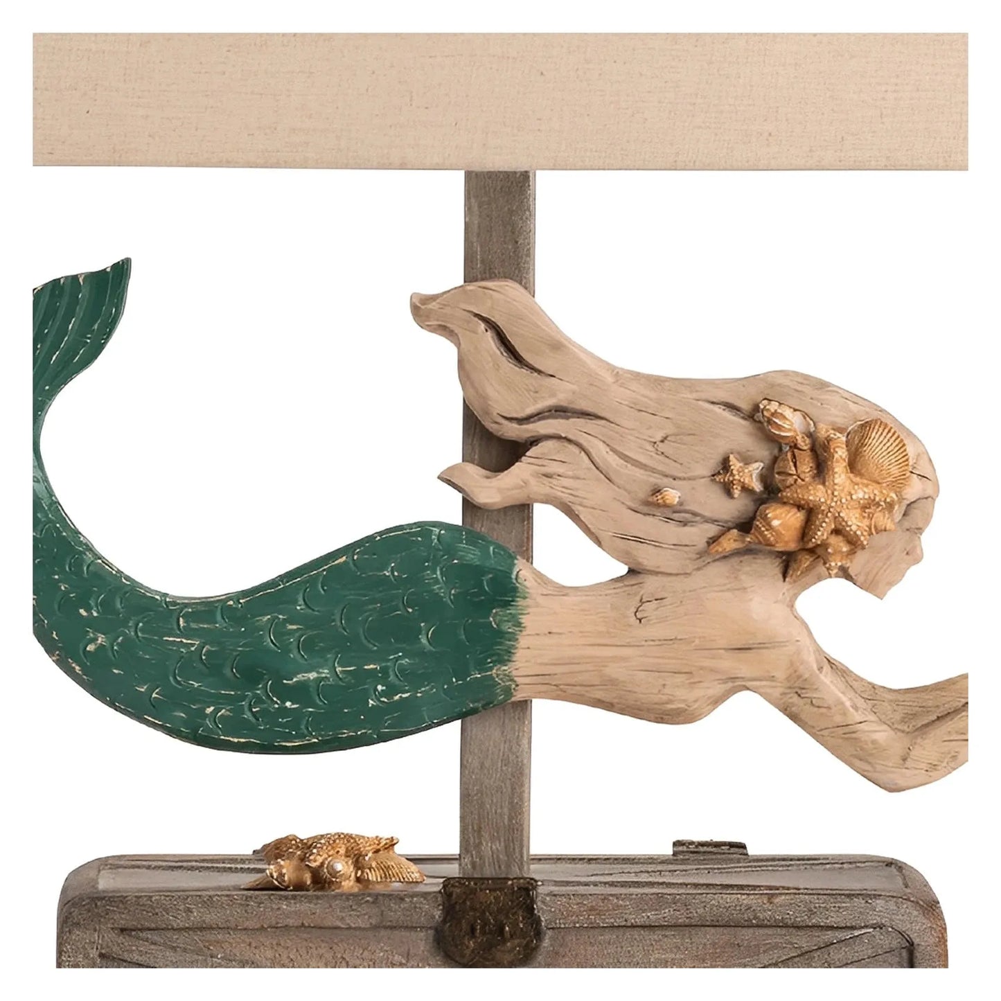 Elara Mermaid Table Lamps (2-Pack), Blue, Coastal