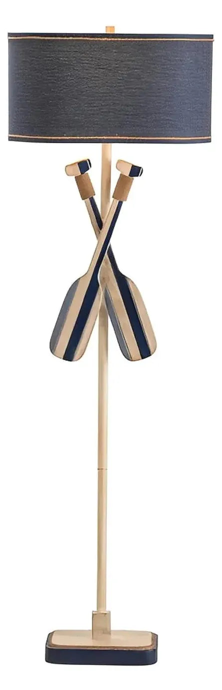 Nantucket Paddles Floor Lamp, Blue, Coastal