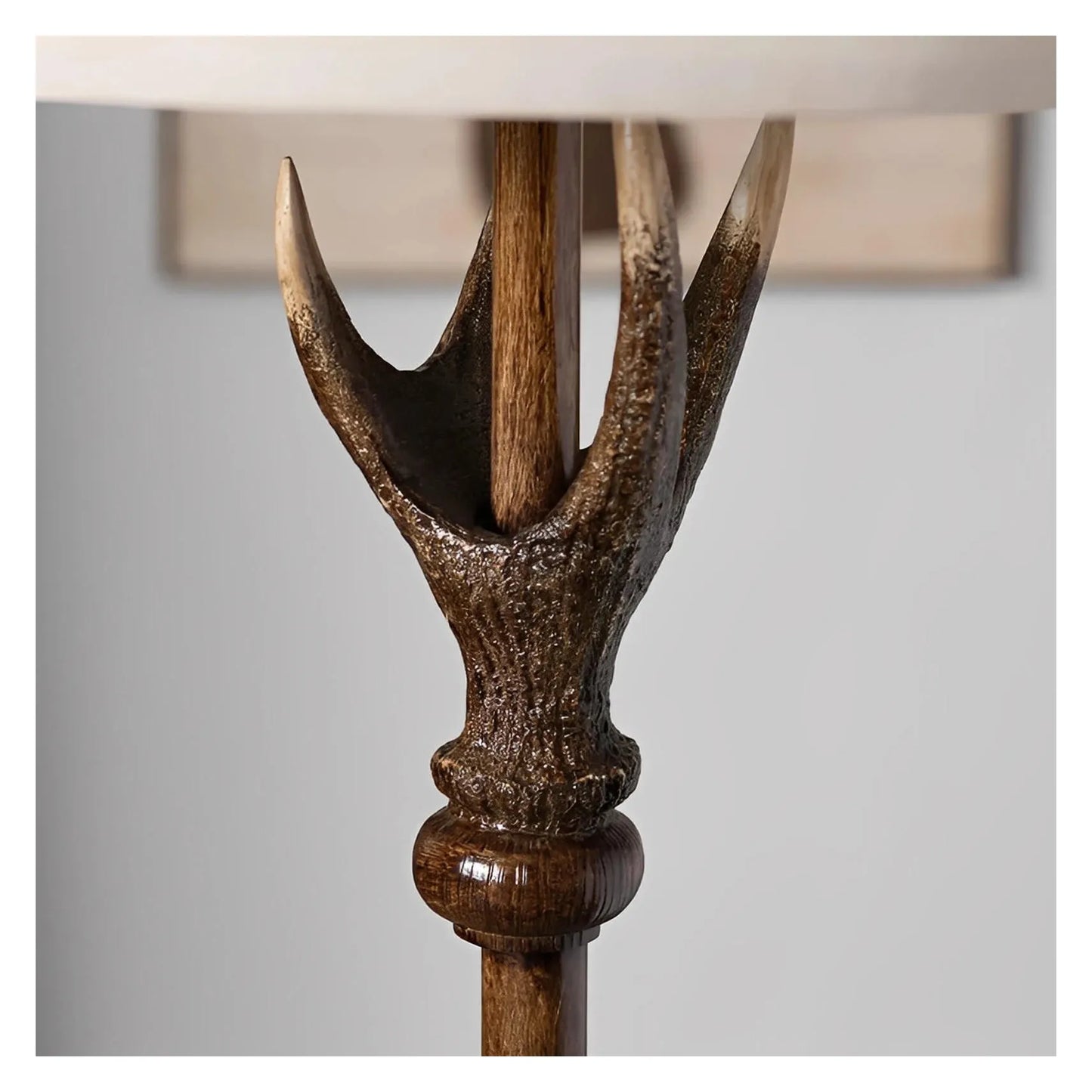 Naos Antlers Floor Lamp, Brown, Rustic
