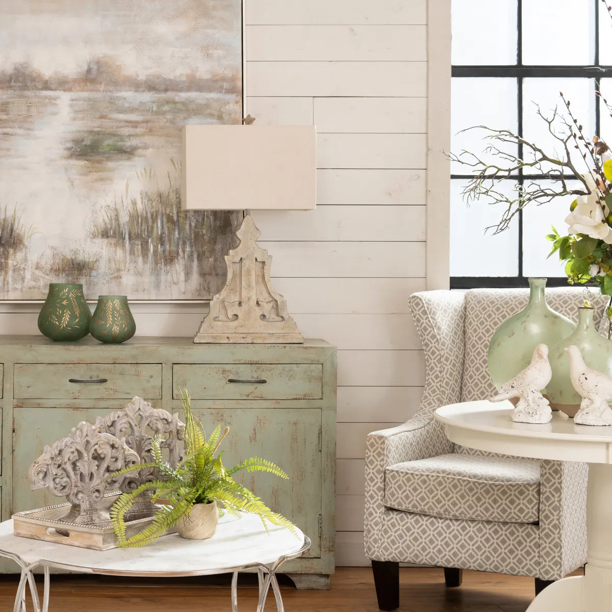 Segin of Haverhill Table Lamps (2-Pack), Beige, Rustic