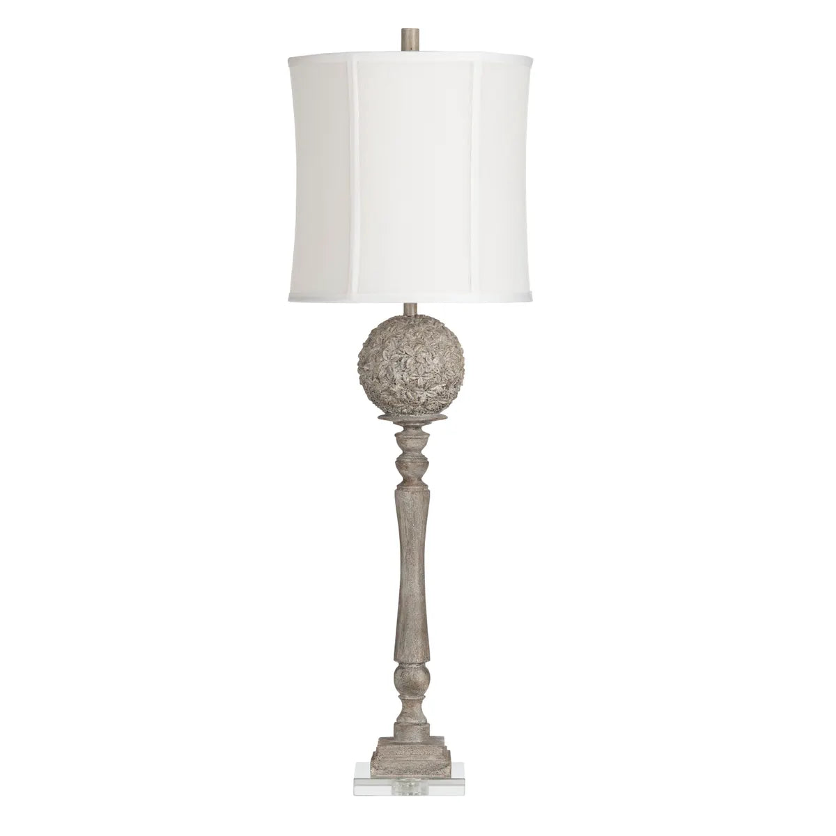 Rho of Bennington Table Lamps (2-Pack), Grey, Traditional