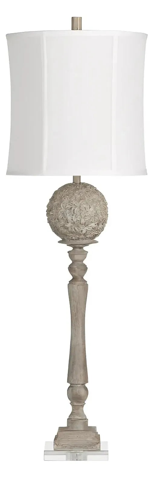 Rho of Bennington Table Lamps (2-Pack), Grey, Traditional