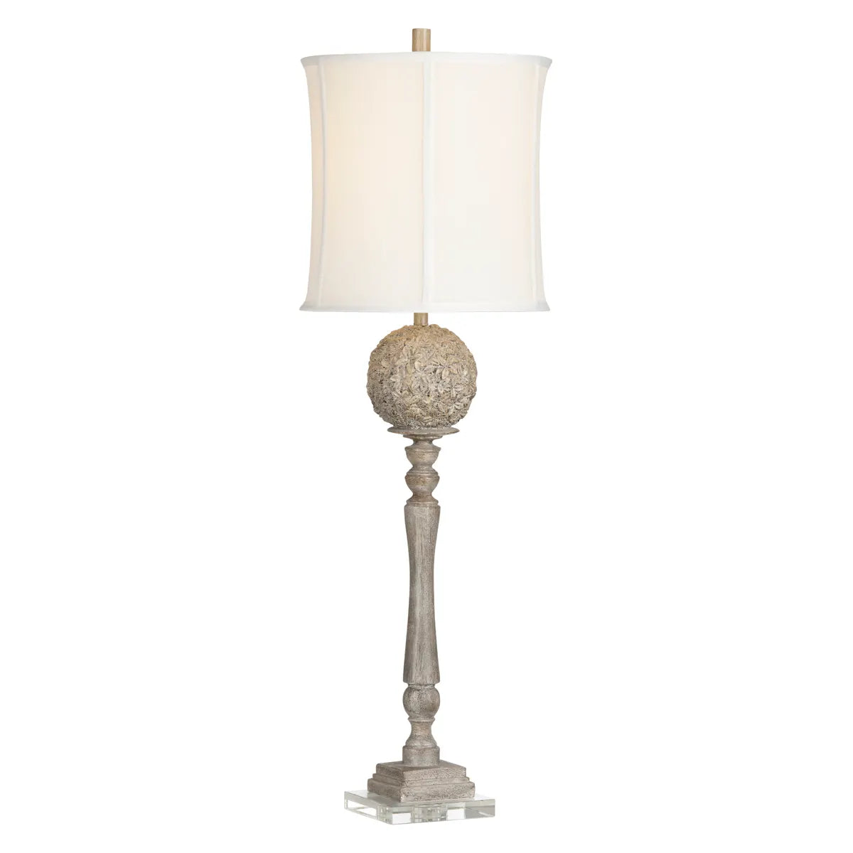 Rho of Bennington Table Lamps (2-Pack), Grey, Traditional
