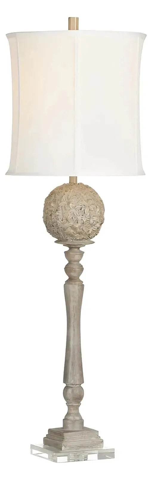 Rho of Bennington Table Lamps (2-Pack), Grey, Traditional