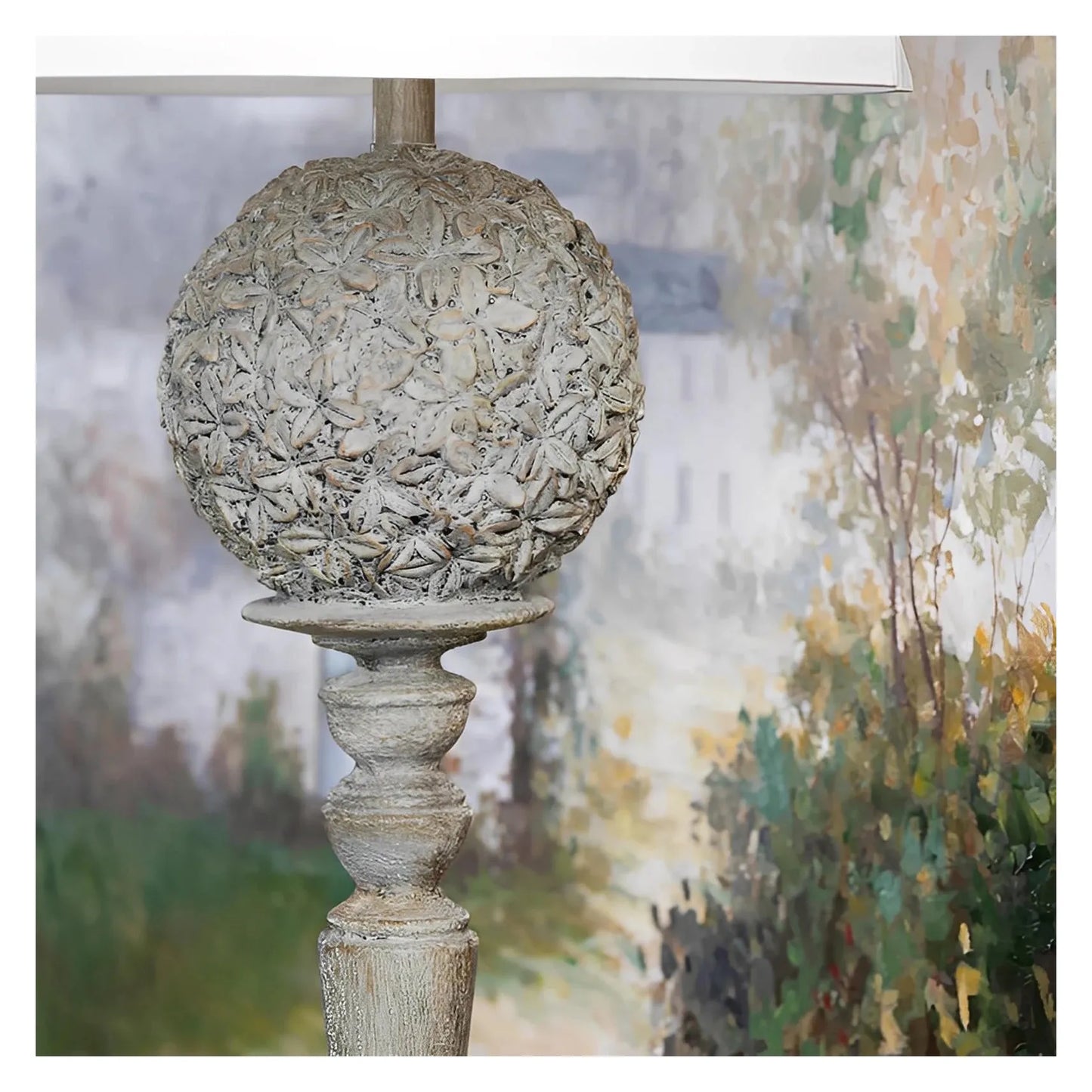 Rho of Bennington Table Lamps (2-Pack), Grey, Traditional