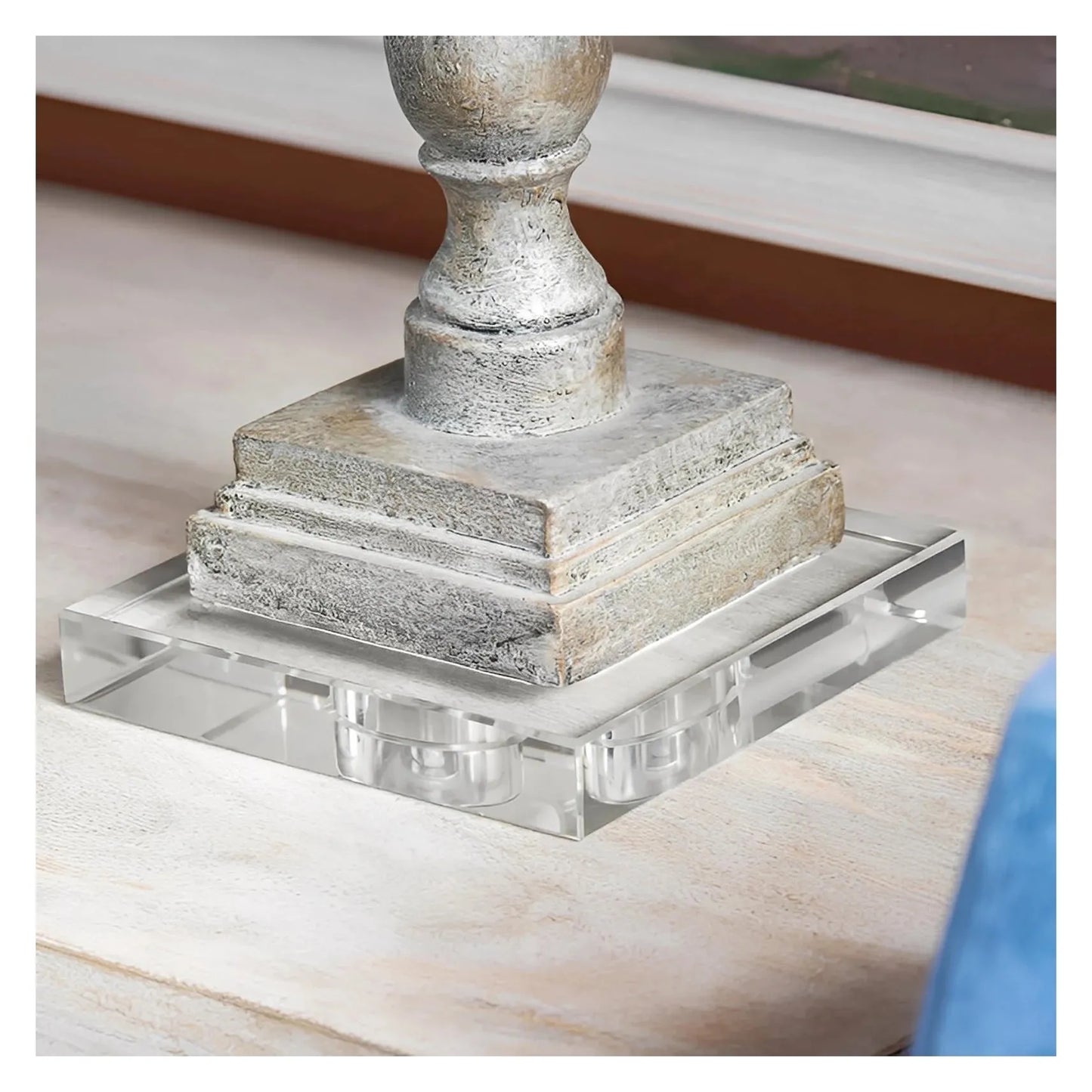 Rho of Bennington Table Lamps (2-Pack), Grey, Traditional