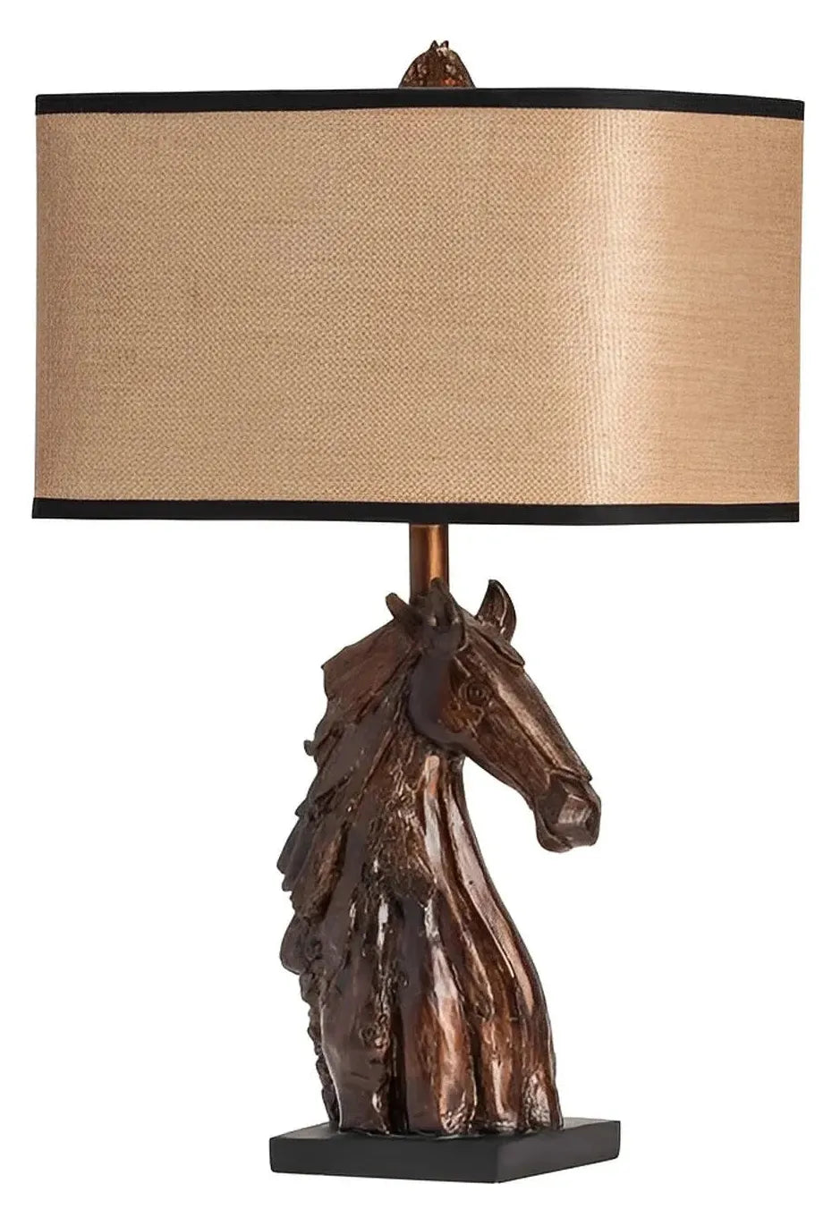 Sturdy Horse of Blue Hill Table Lamps (2-Pack), Bronze, Rustic