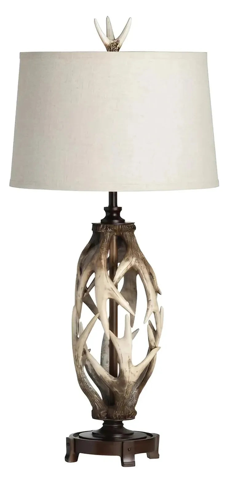 Avior Antlers Table Lamps (2-Pack), Brown, Rustic