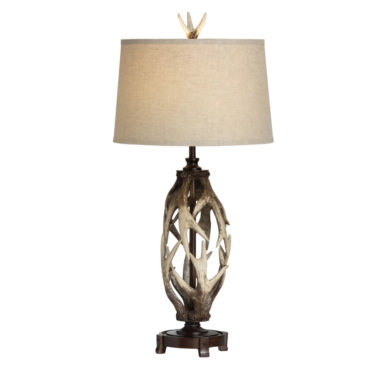 Avior of Bangor Table Lamps (2-Pack), Brown, Rustic