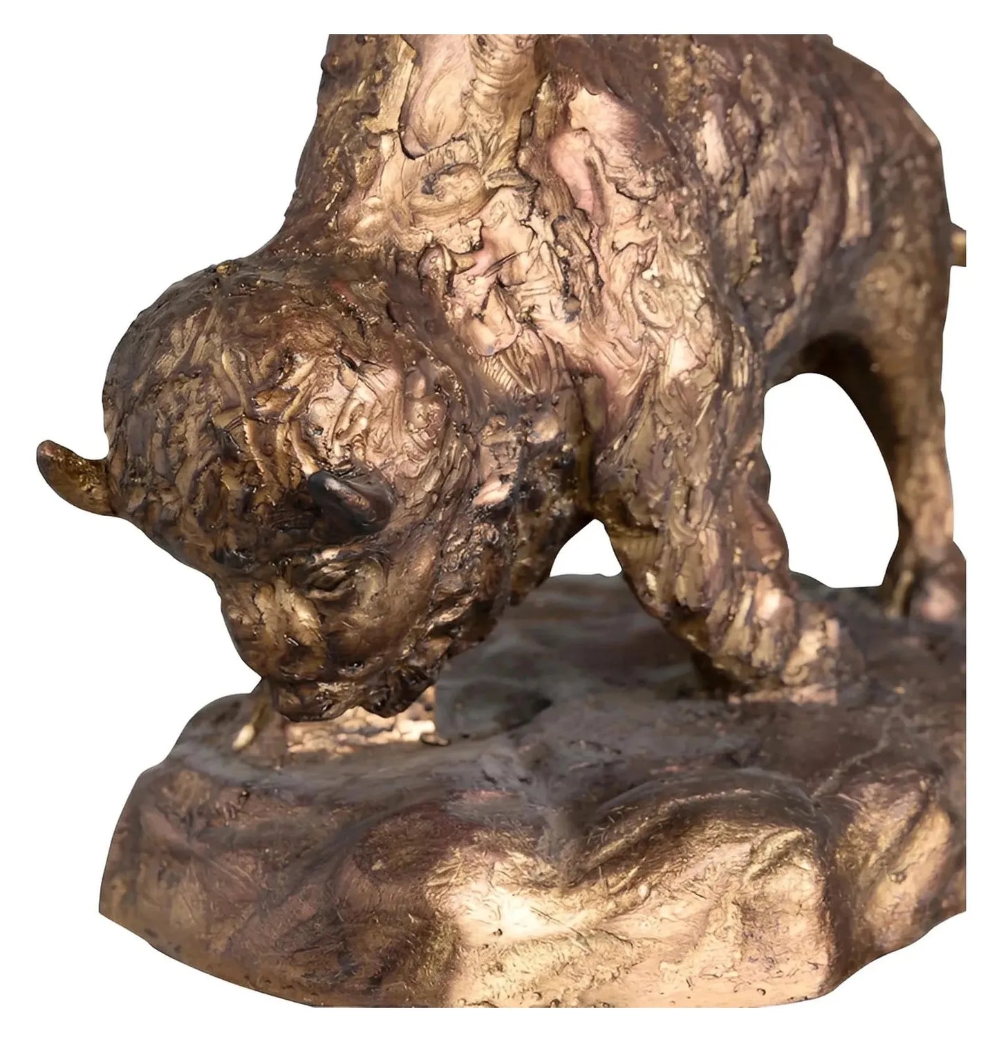 Walking Buffalo Plains Table Lamps (2-Pack), Bronze, Rustic