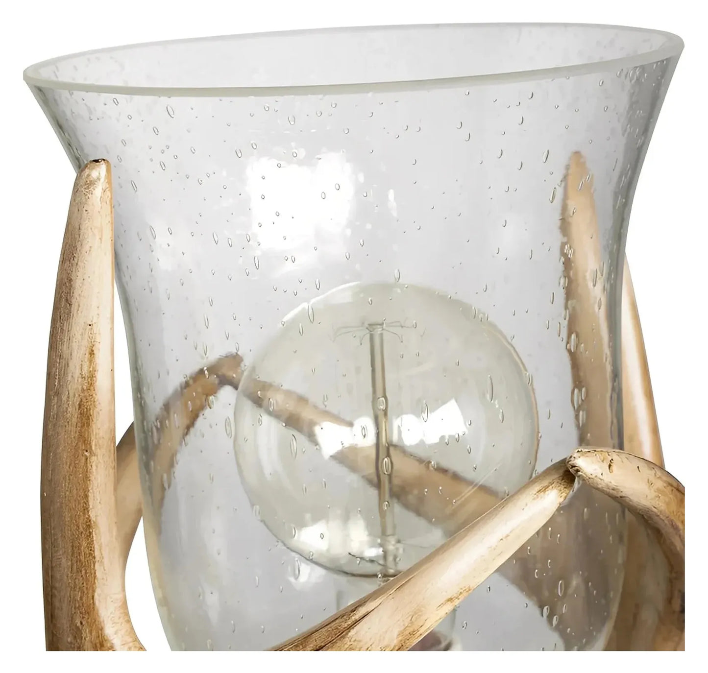 Antlers of Fairhaven Table Lamps (2-Pack), Brown, Rustic