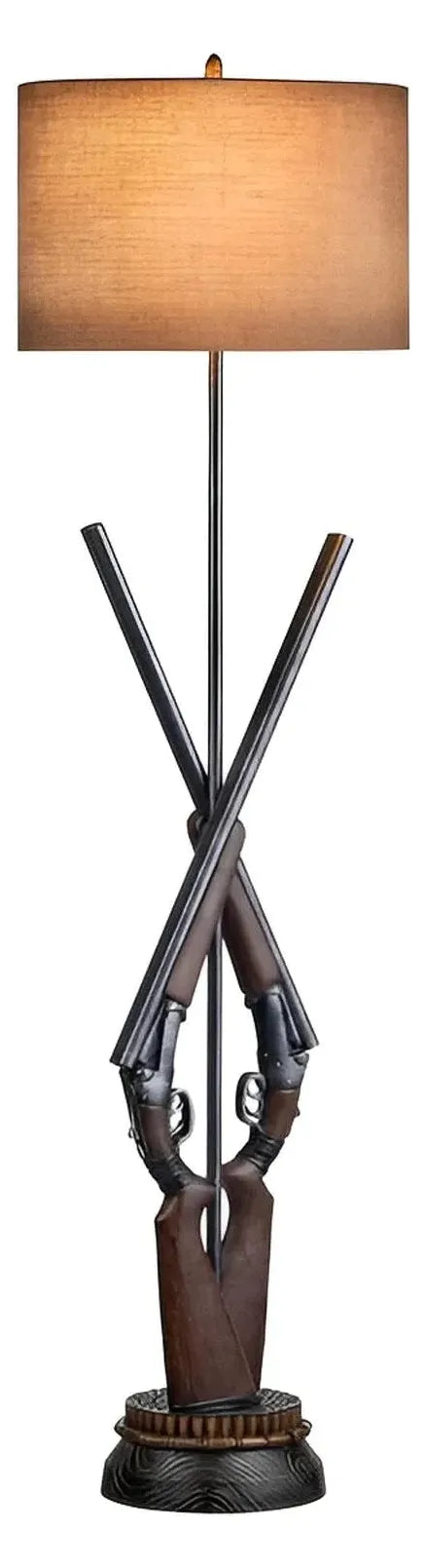 Readied Rifles Floor Lamp, Brown, Rustic