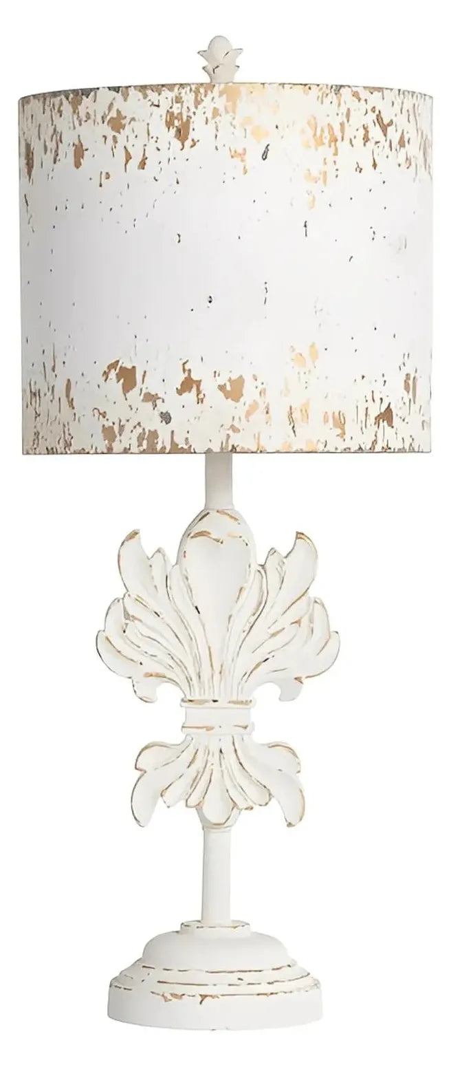 Castor of Blue Hill Table Lamps (2-Pack), White, Rustic