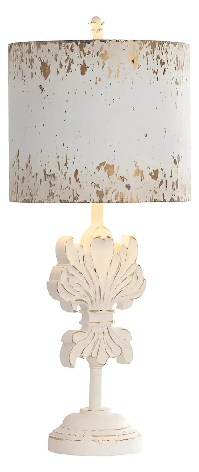 Castor of Blue Hill Table Lamps (2-Pack), White, Rustic