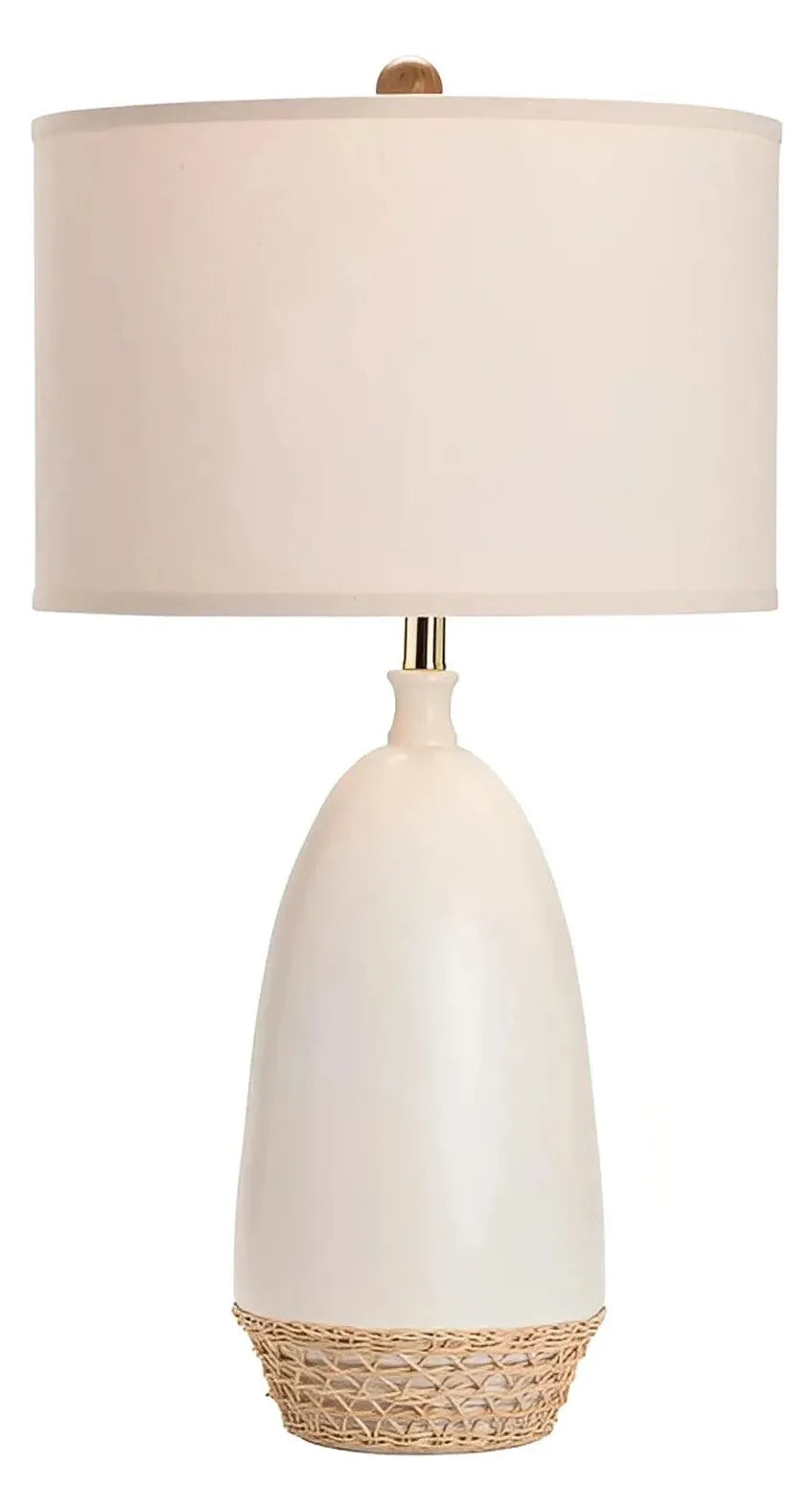 Deneb of Old Orchard Table Lamps (2-Pack), White, Coastal