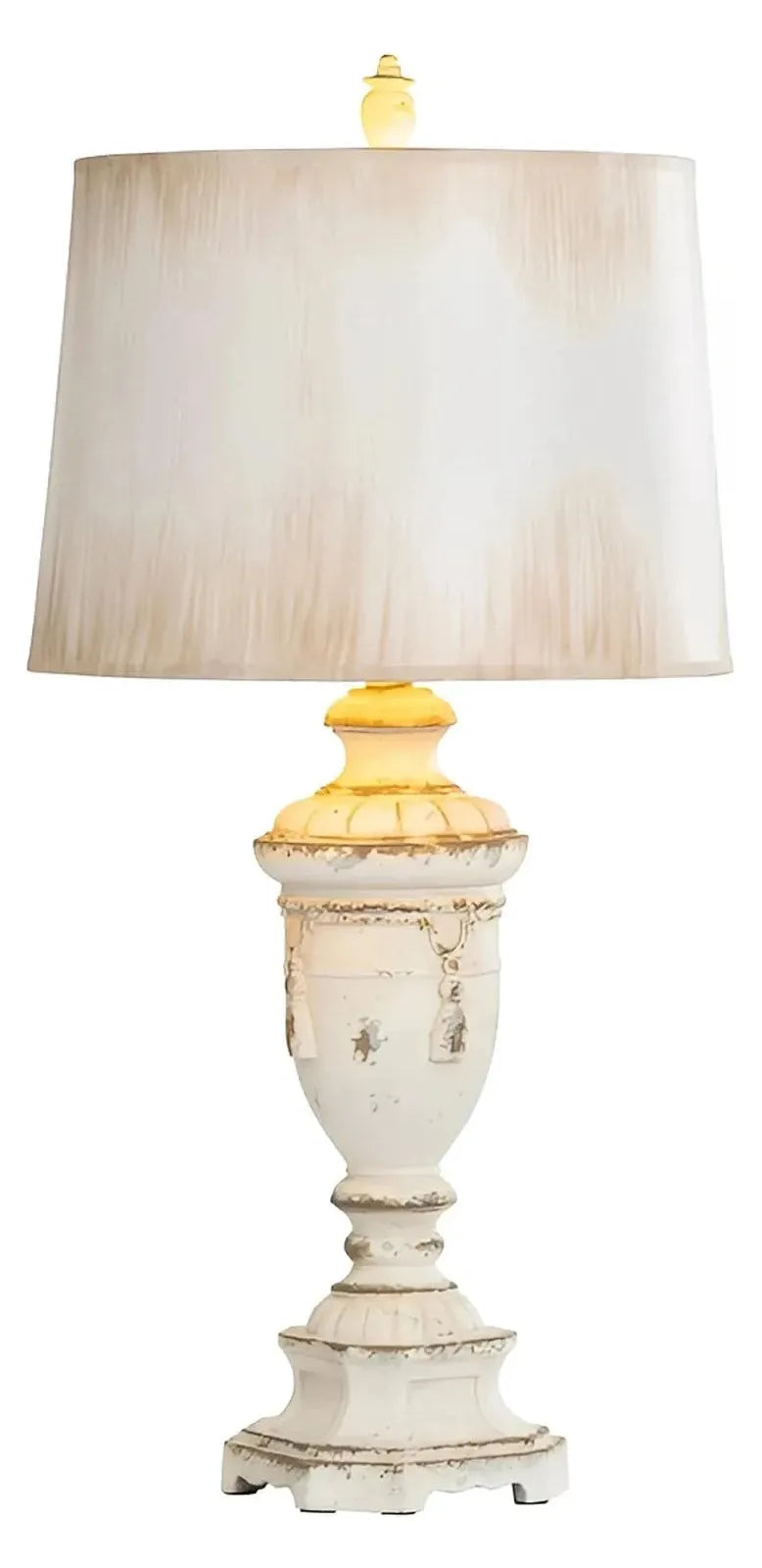 Saida of Kennebunk Table Lamps (2-Pack), White, Rustic