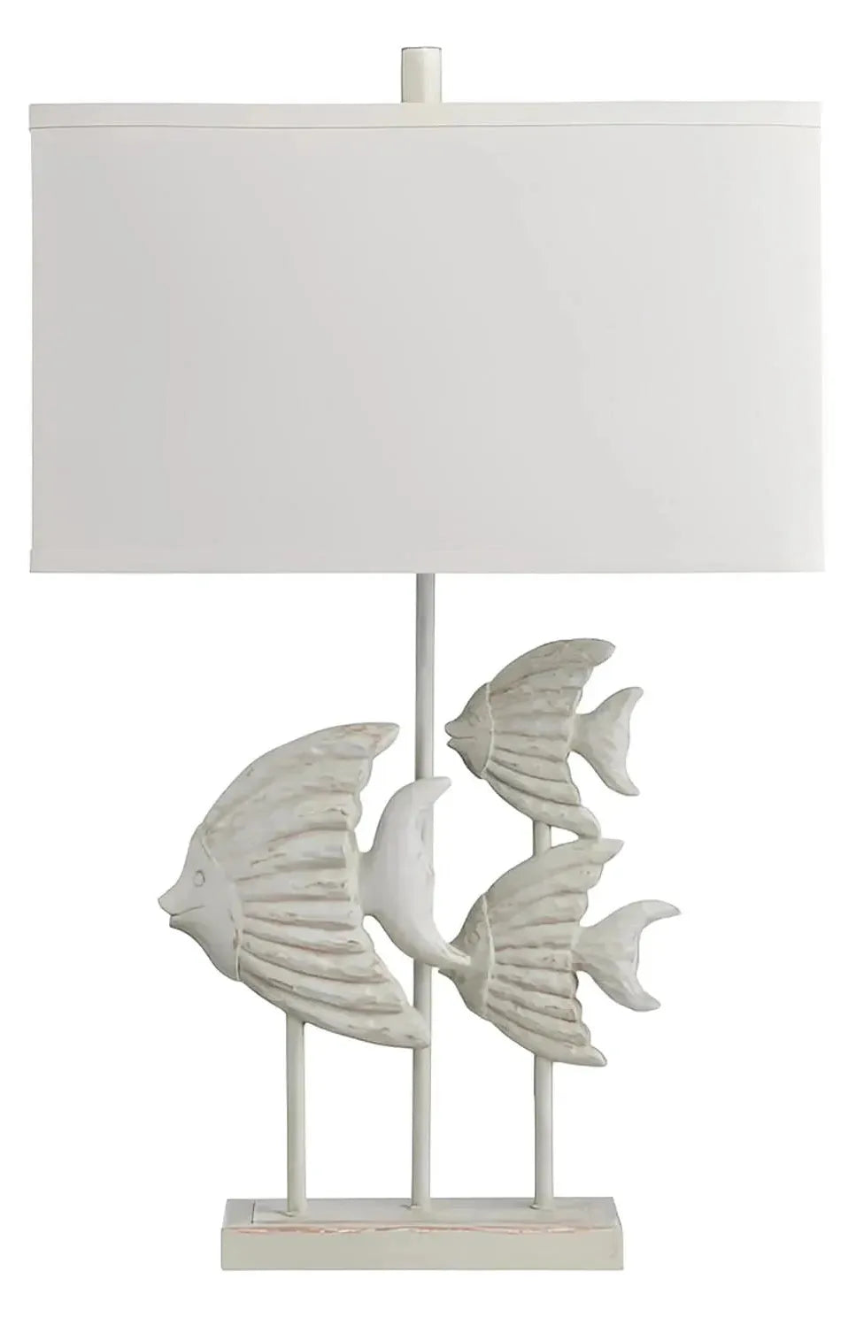 School of Fish in Newburyport Table Lamps (2-Pack), Natural, Coastal