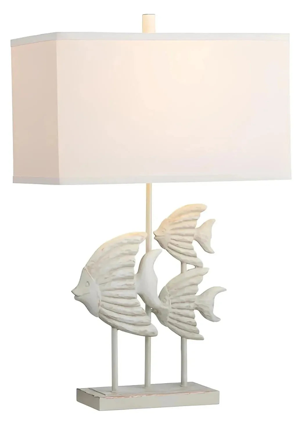 School of Fish in Newburyport Table Lamps (2-Pack), Natural, Coastal