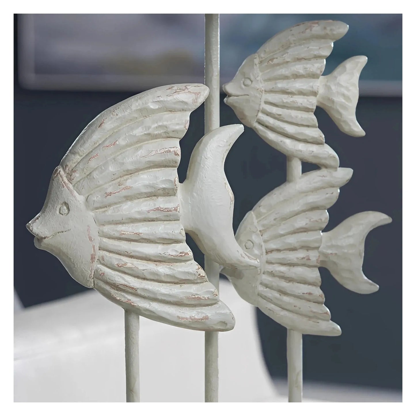 School of Fish in Newburyport Table Lamps (2-Pack), Natural, Coastal