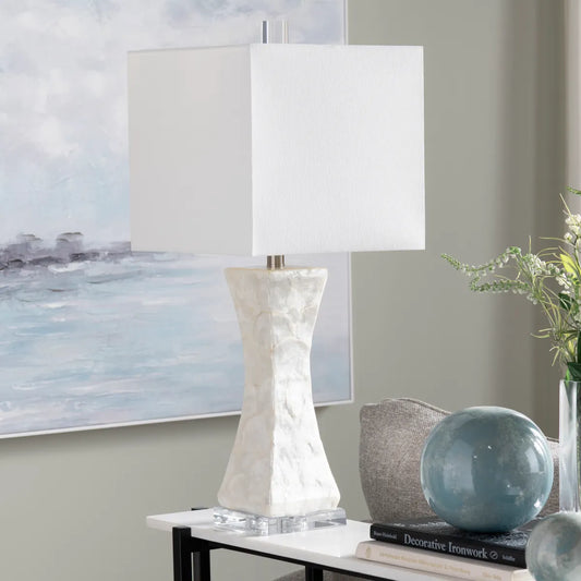 Procyon of Kennebec Bay Table Lamps (2-Pack), White, Transitional