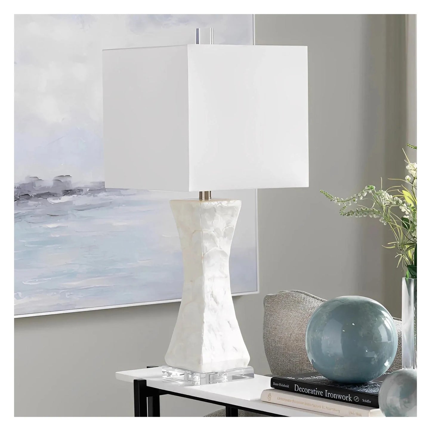 Procyon of Kennebec Bay Table Lamps (2-Pack), White, Transitional