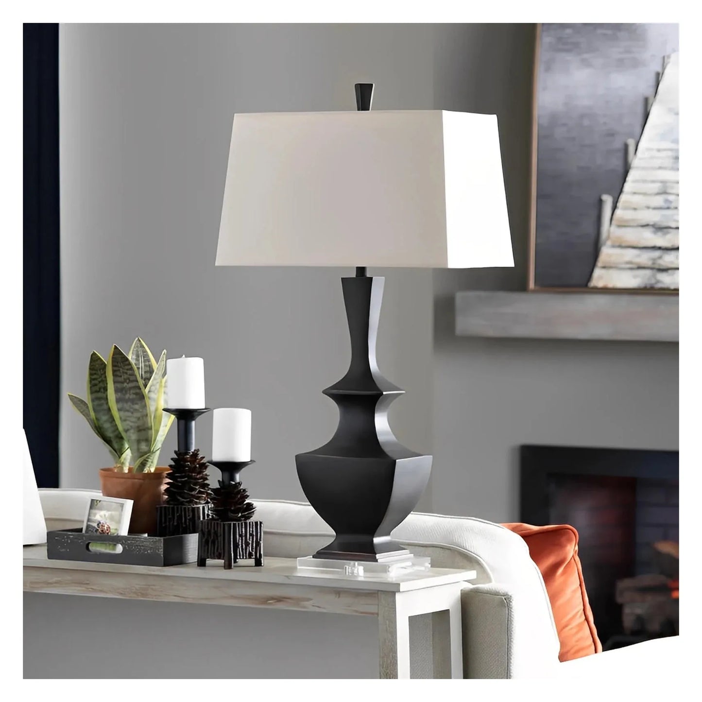 Avior of Maple Ridge Table Lamps (2-Pack), Black, Transitional