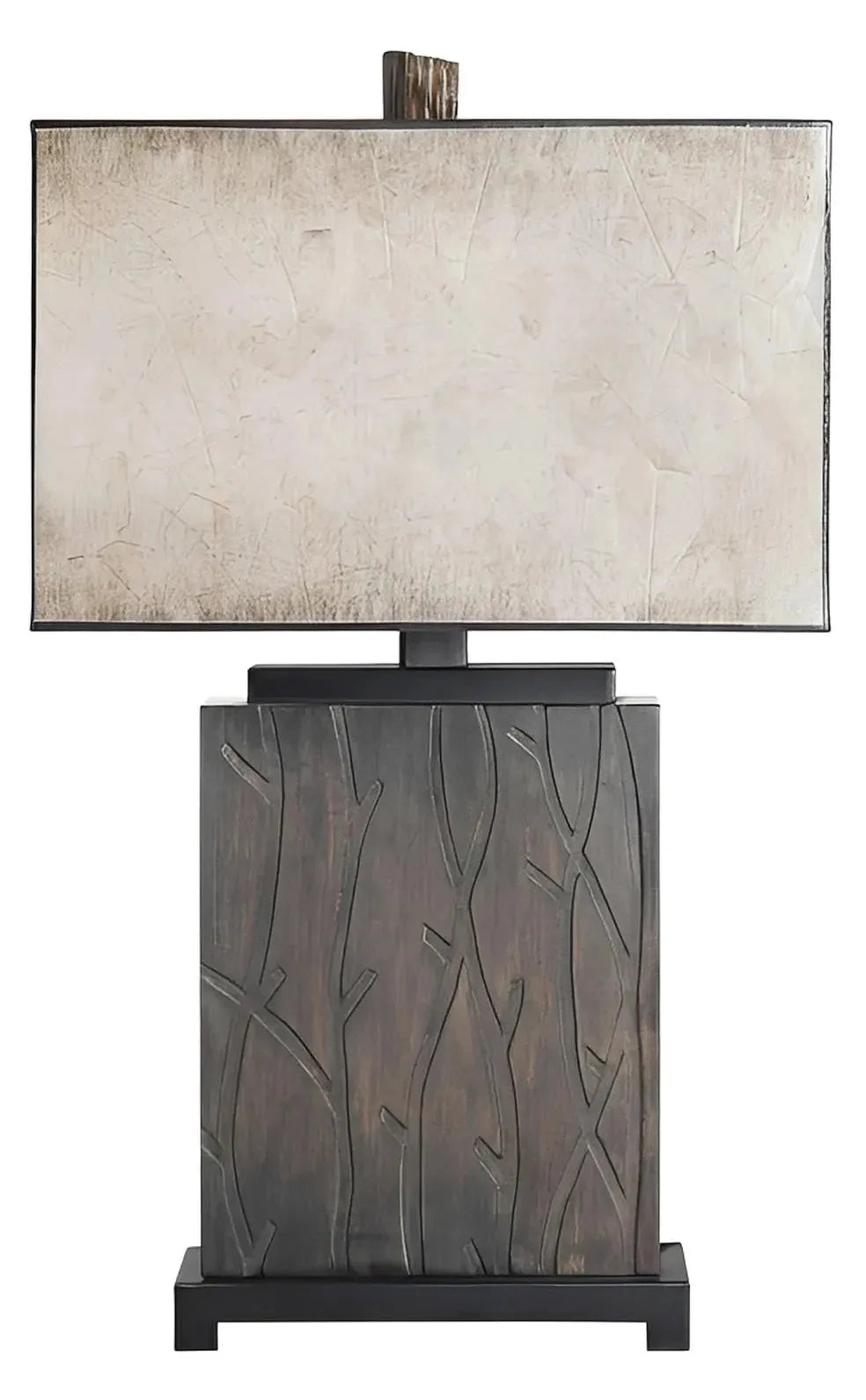 Gienah of Burlington Table Lamps (2-Pack), Brown, Rustic