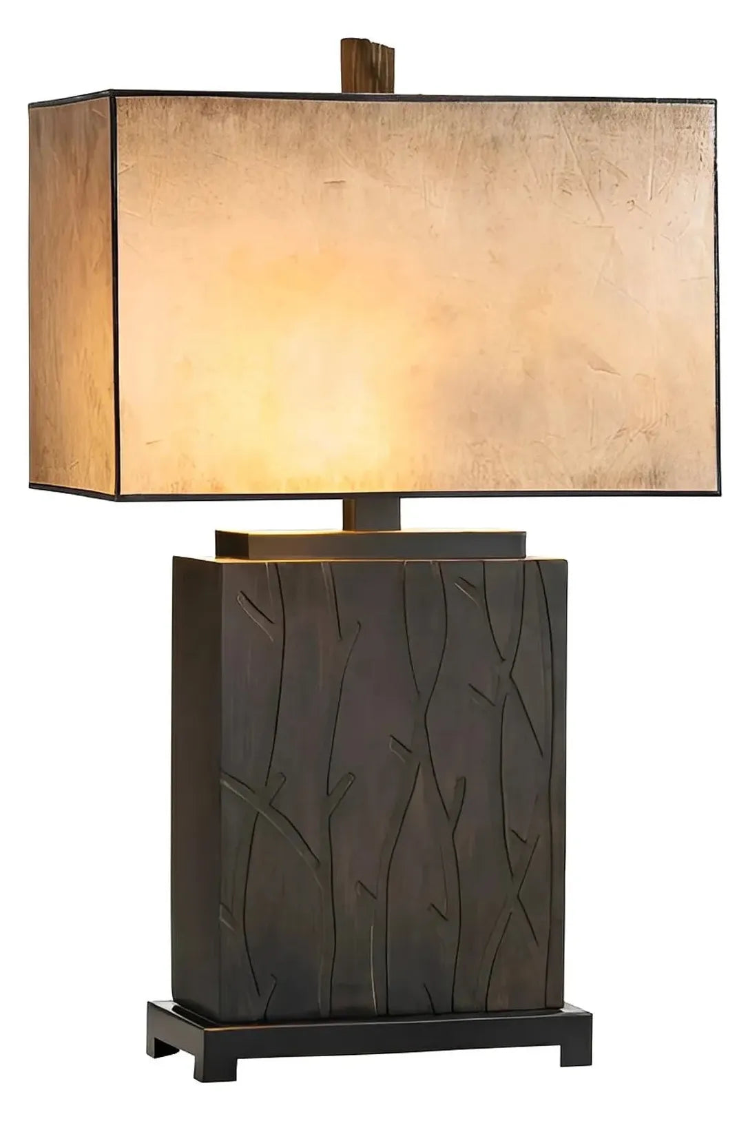 Gienah of Burlington Table Lamps (2-Pack), Brown, Rustic