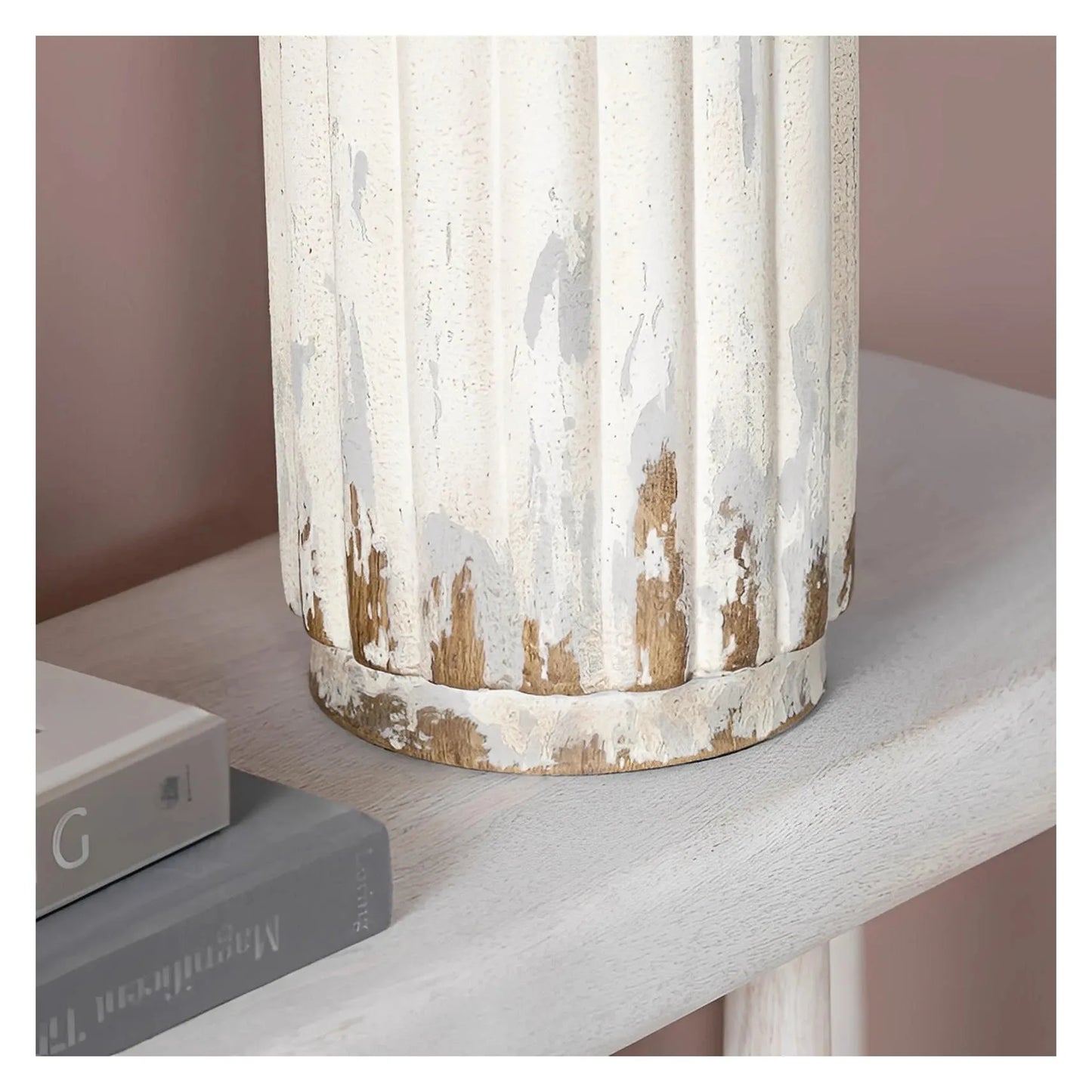 Naos of Waterville Table Lamps (2-Pack), Grey, Rustic