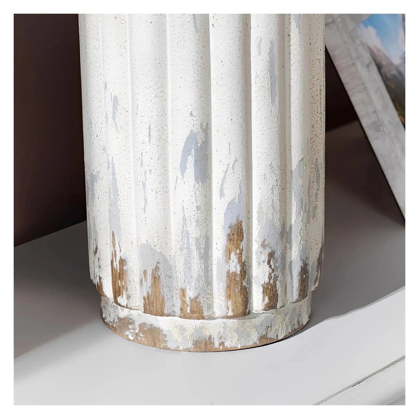 Naos of Waterville Table Lamps (2-Pack), Grey, Rustic