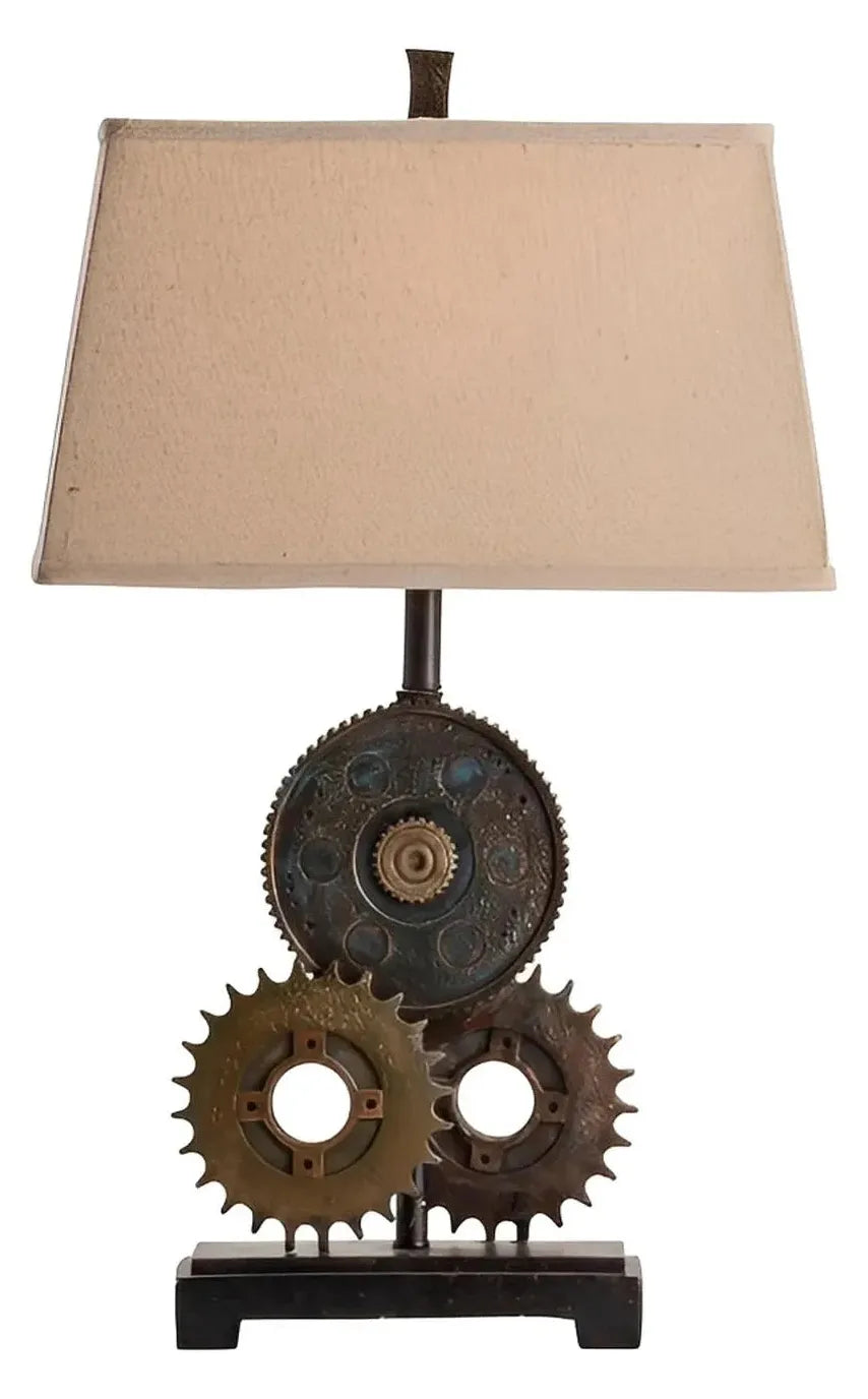 Adhara of Portsmouth Table Lamps (2-Pack), Brown, Rustic
