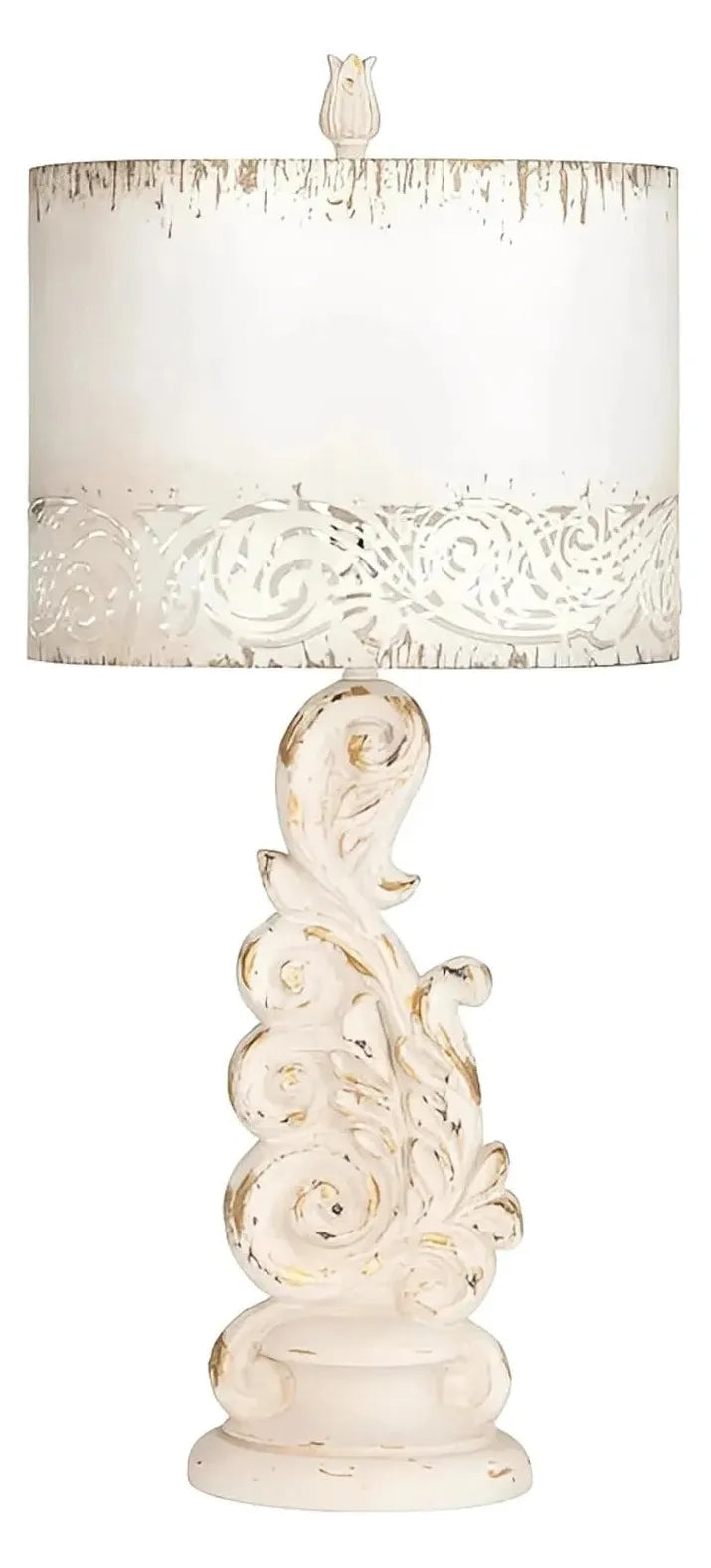 Rho of Windham Hollow Table Lamps (2-Pack), Beige, Rustic