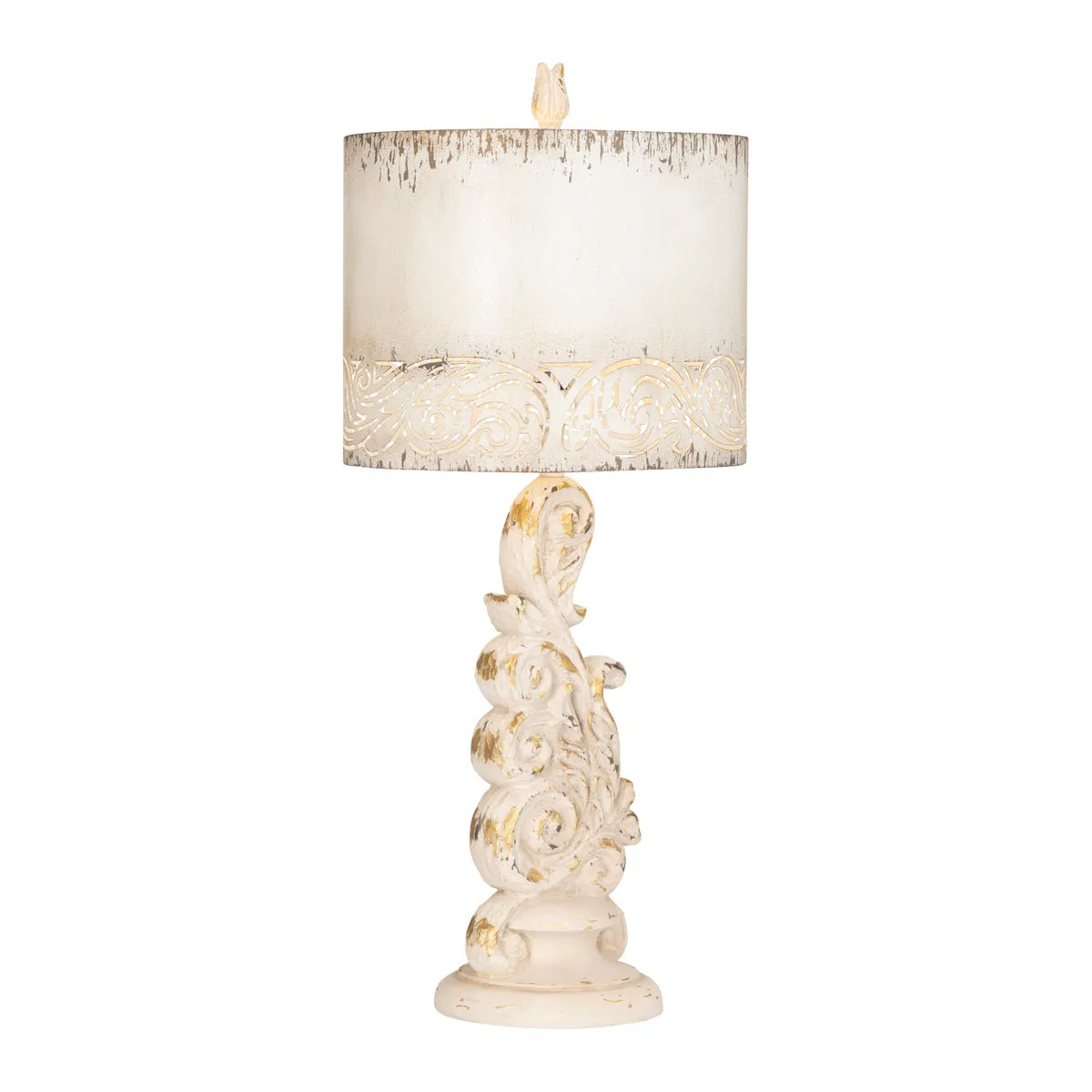 Rho of Windham Hollow Table Lamps (2-Pack), Beige, Rustic