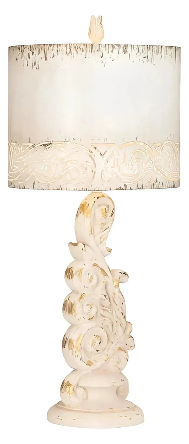 Rho of Windham Hollow Table Lamps (2-Pack), Beige, Rustic